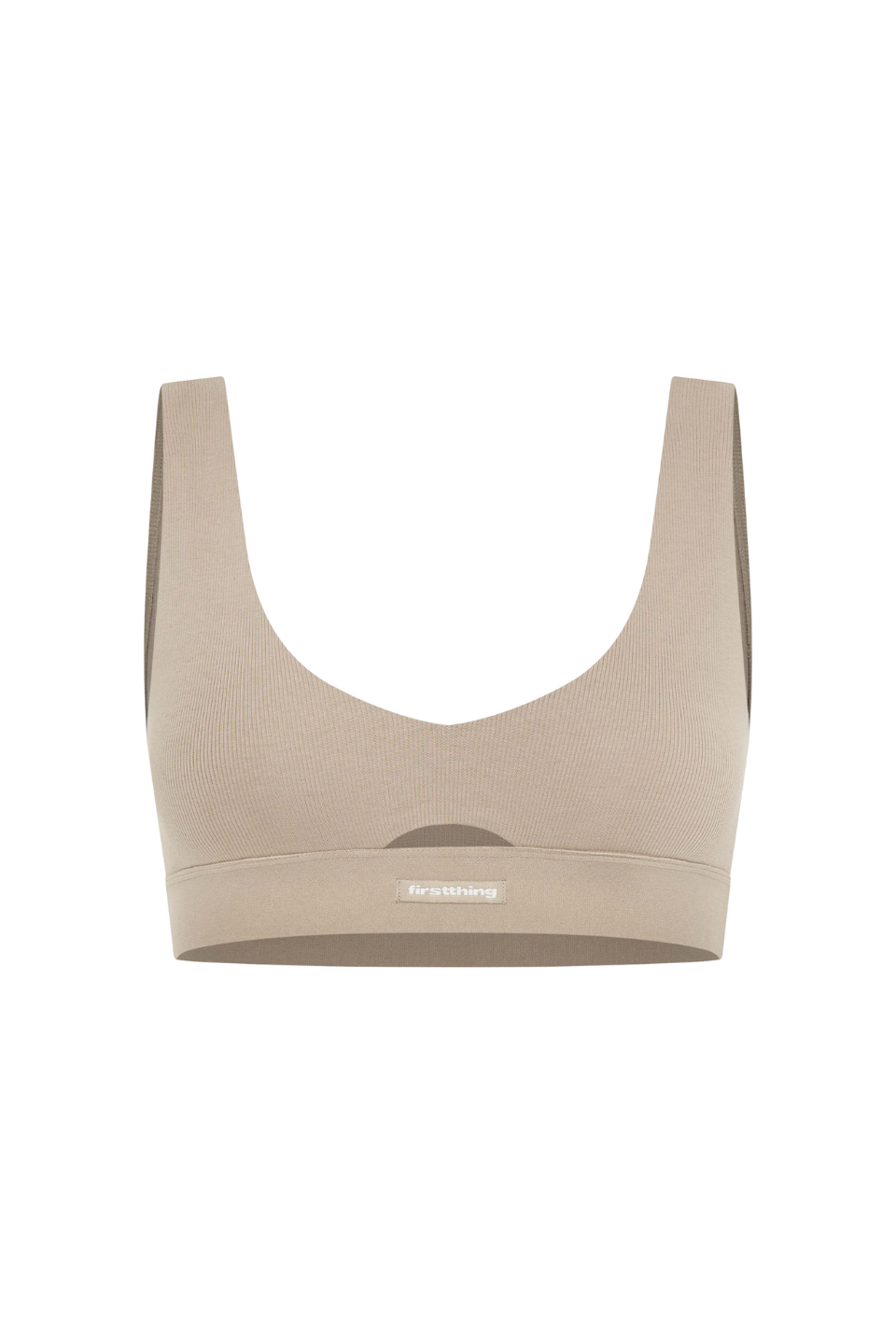 The Ribbed Crop Top, Bras - First Thing Underwear
