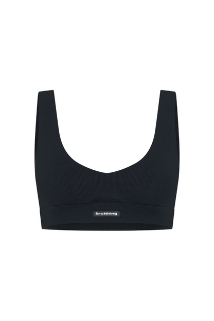 The Ribbed Crop Top, Bras - First Thing Underwear