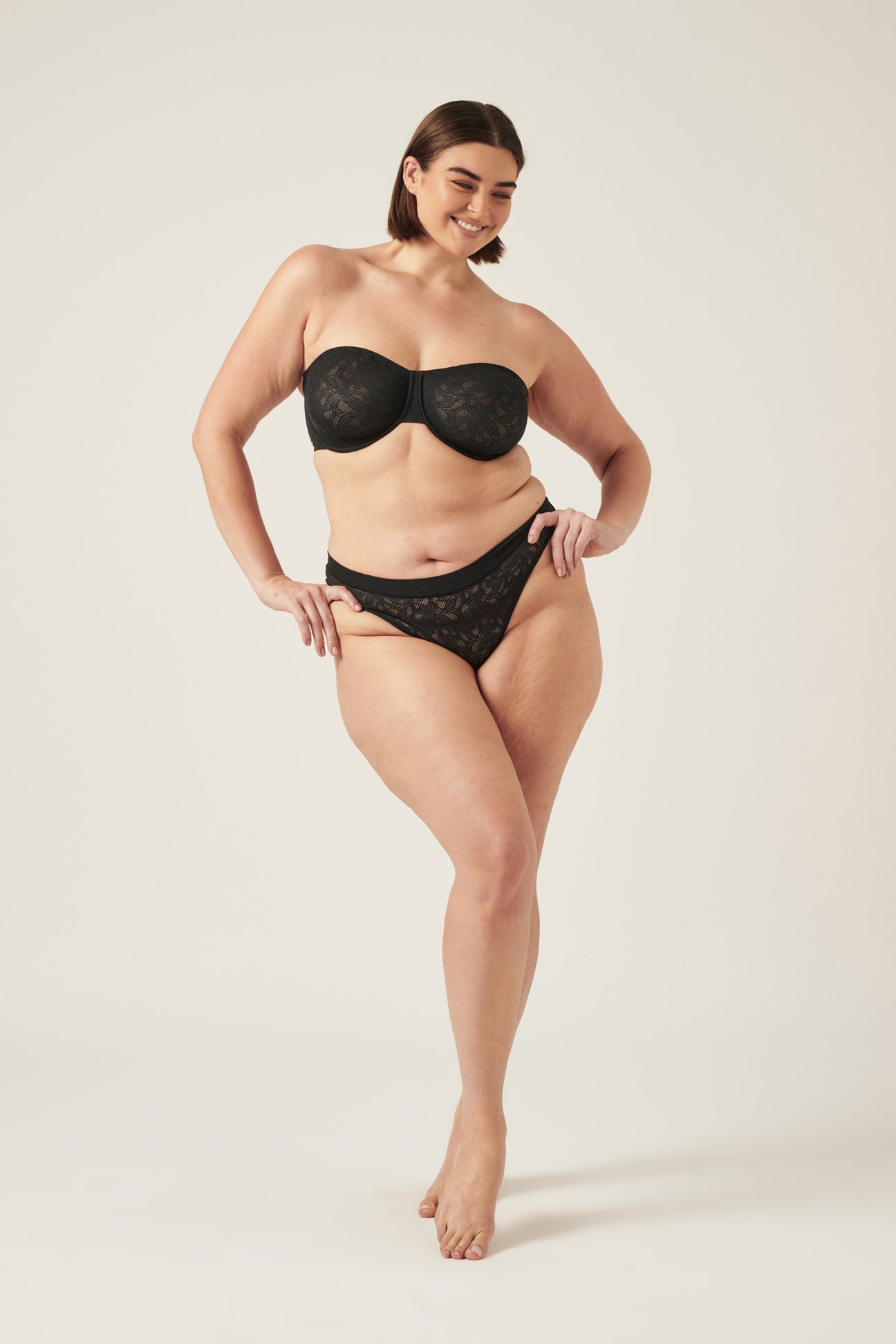 The Lace Strapless Multiway Bra - Black, Bras - First Thing Underwear