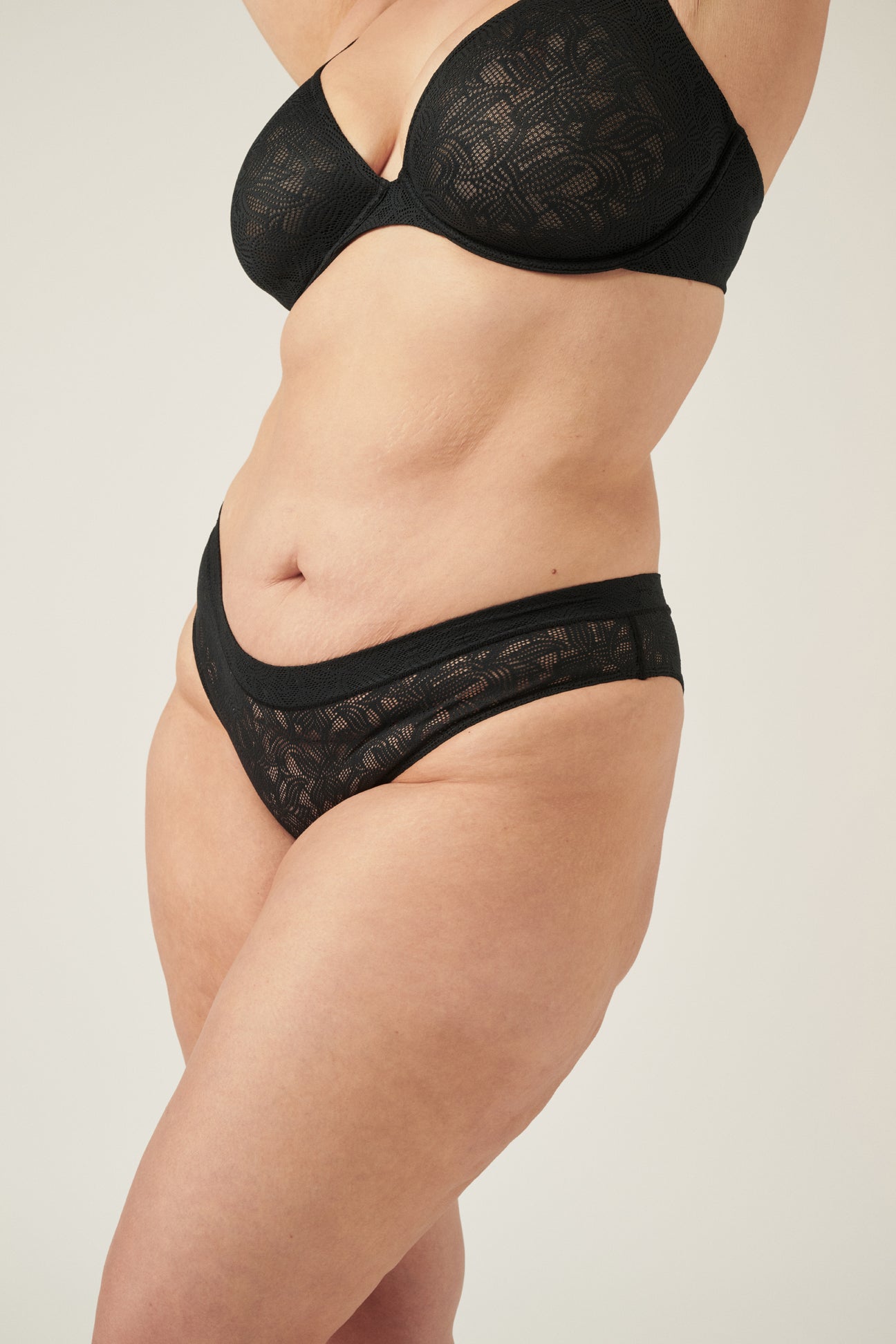 The Lace Bikini - Black, Undies - First Thing Underwear