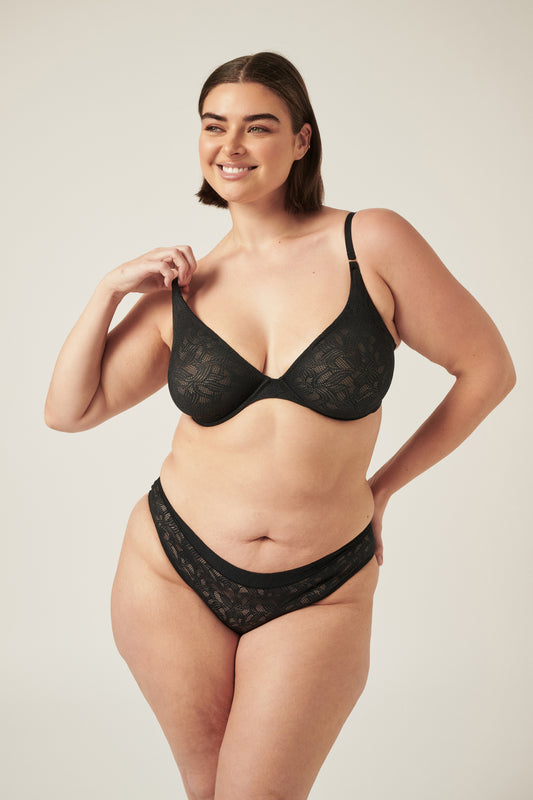 The Lace Everyday Bra - Black