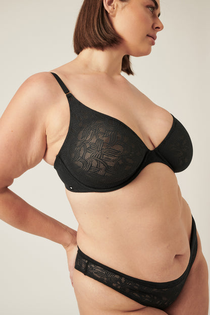 The Lace Everyday Bra - Black