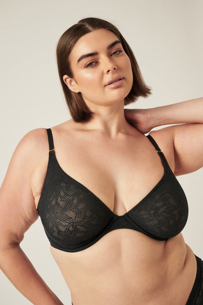 The Lace Everyday Bra - Black