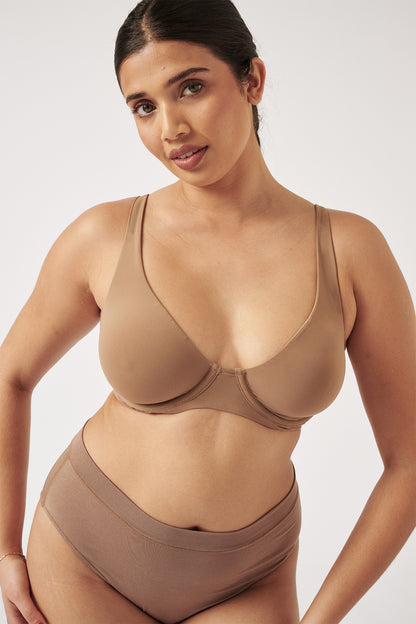 The Plunge - Taupe, Bras - First Thing Underwear