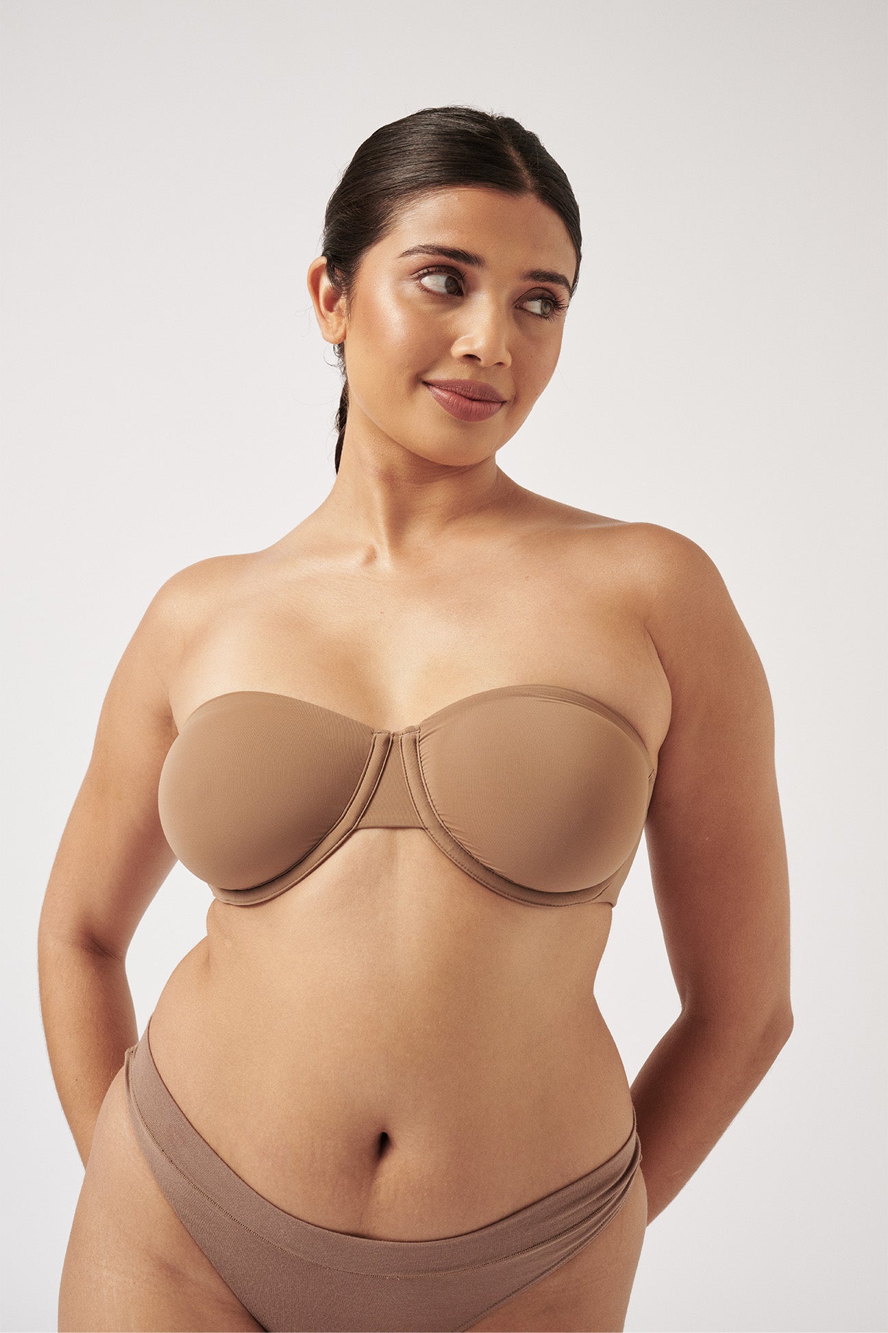 The Strapless - Taupe, Bras - First Thing Underwear