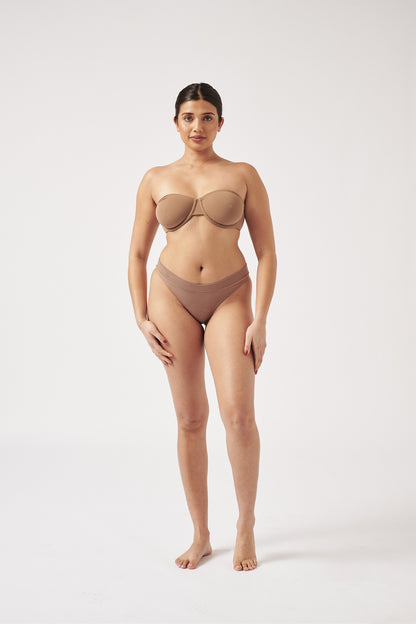 The Strapless - Taupe, Bras - First Thing Underwear