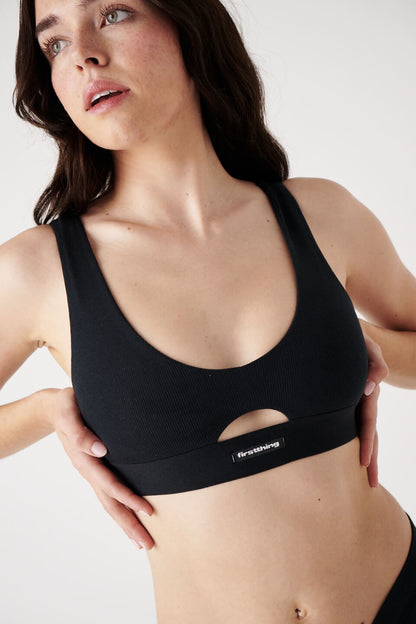 The Ribbed Crop Top,  - First Thing Underwear